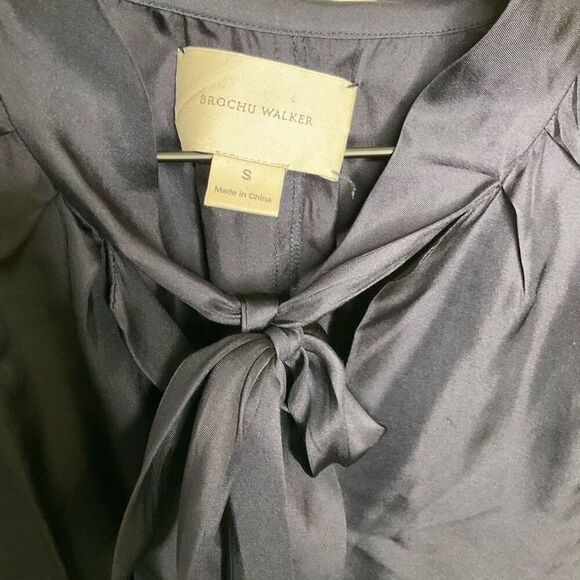 Brochu Walker Neck Tie Front Blouse - Picture 3 of 8